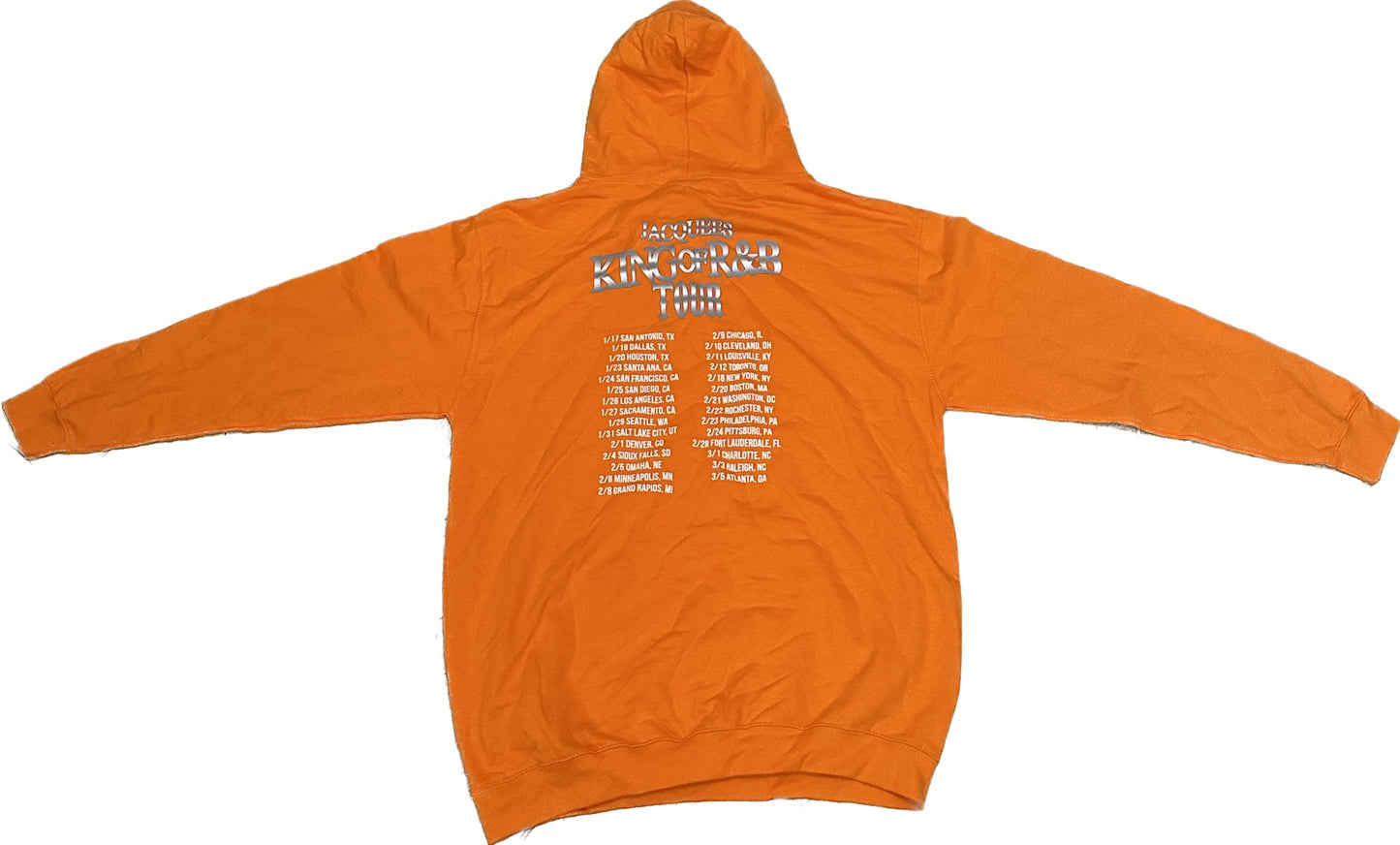 King of R&B Tour Hoodie 2020 Orange